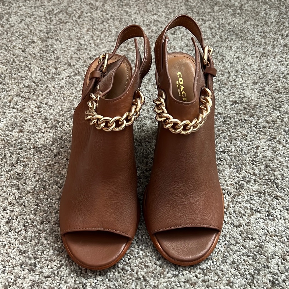 Coach Opened Toed Booties